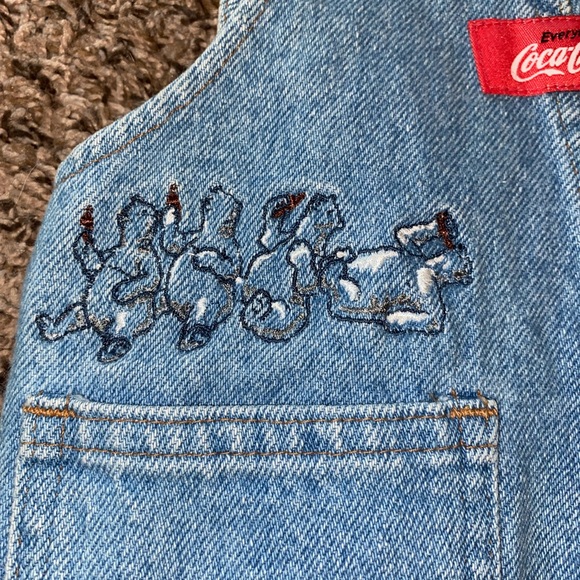 Kids Vintage Coca-Cola Overalls - Picture 4 of 4